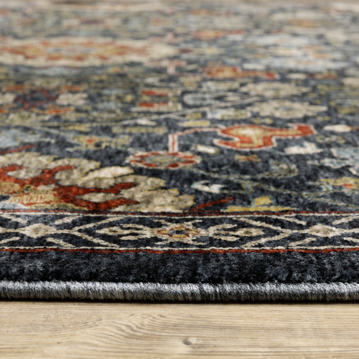 Oriental Weavers Aberdeen 006B1 Blue/ Multi 7'10"" x 10'10"" Indoor Area Rug A006B1240340ST