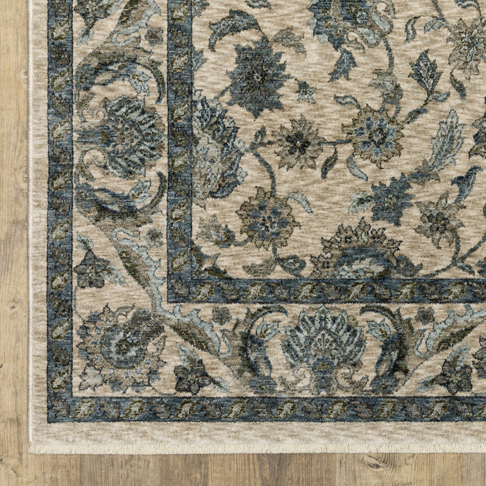 Oriental Weavers Aberdeen 070I1 Beige/ Blue 7'10"" x 10'10"" Indoor Area Rug A070I1240340ST