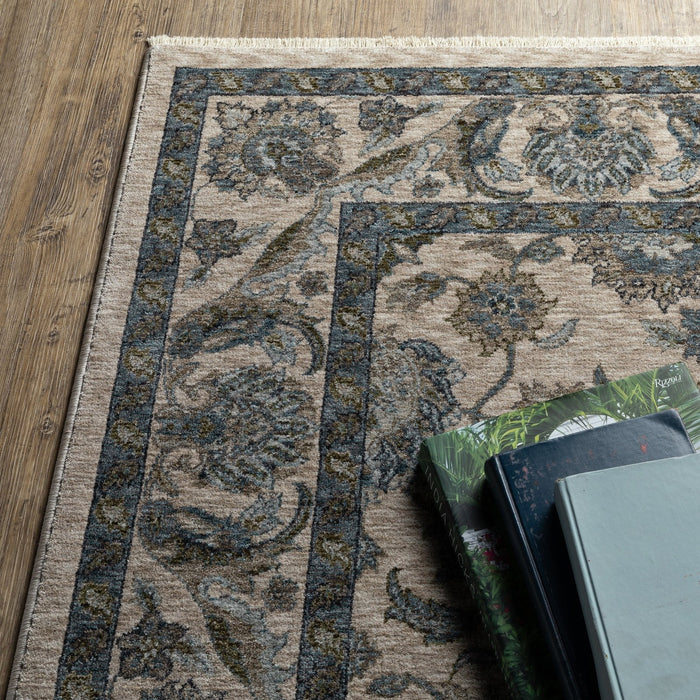 Oriental Weavers Aberdeen 070I1 Beige/ Blue 7'10"" x 10'10"" Indoor Area Rug A070I1240340ST