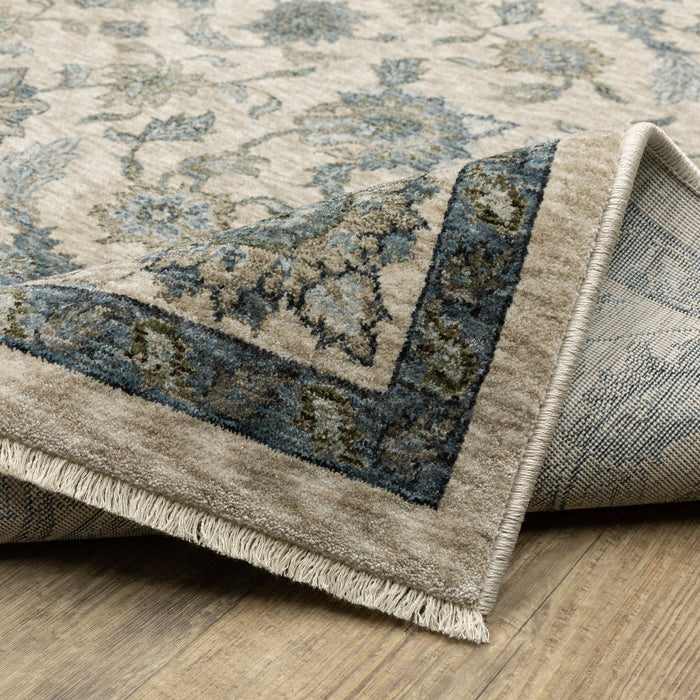 Oriental Weavers Aberdeen 070I1 Beige/ Blue 7'10"" x 10'10"" Indoor Area Rug A070I1240340ST