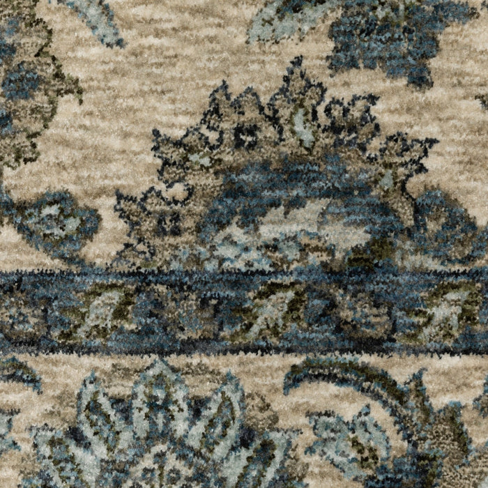Oriental Weavers Aberdeen 070I1 Beige/ Blue 7'10"" x 10'10"" Indoor Area Rug A070I1240340ST