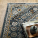 Oriental Weavers Aberdeen 7150B Blue/ Gold 9'10"" x 12'10"" Indoor Area Rug A7150B300394ST