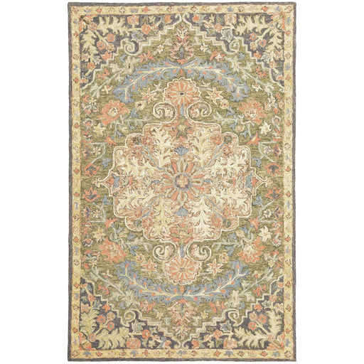 Oriental Weavers Alfresco 28401 Green/ Blue 8' x 10' Indoor Area Rug A28401244305ST
