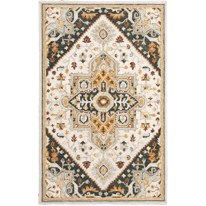 Oriental Weavers Alfresco 28407 Ivory/ Charcoal 8' x 10' Indoor Area Rug A28407244305ST