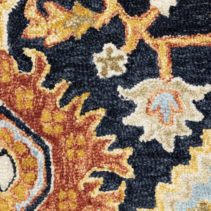 Oriental Weavers Alfresco 28408 Navy/ Rust 10' x 13' Indoor Area Rug A28408305396ST