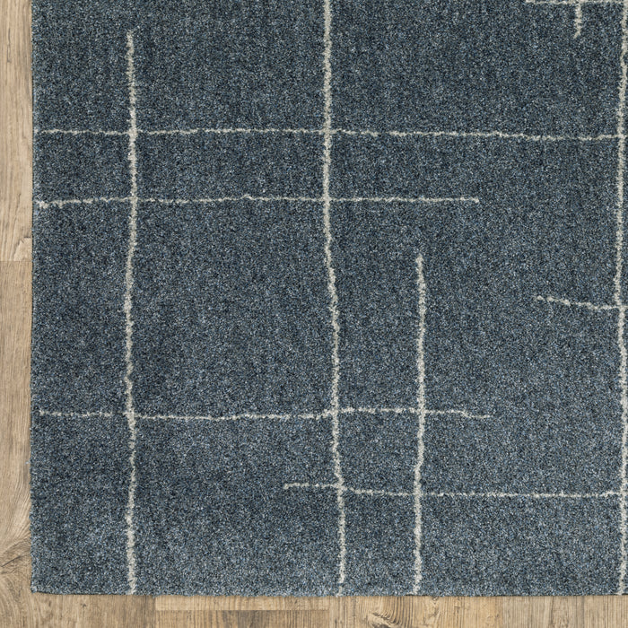 Oriental Weavers Alton 040B9 Blue/ Gray 7'10"" x 10'10"" Indoor Area Rug A040B9240330ST