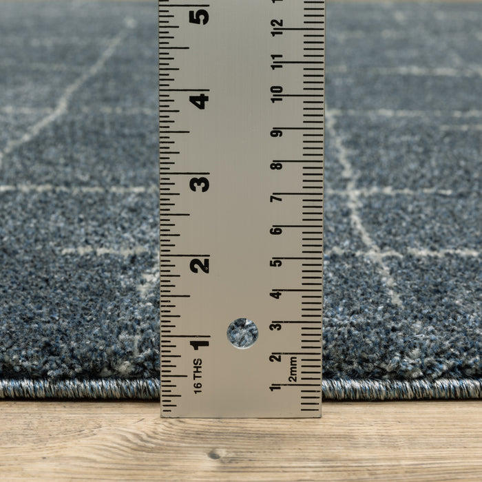 Oriental Weavers Alton 040B9 Blue/ Gray 7'10"" x 10'10"" Indoor Area Rug A040B9240330ST