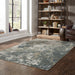 Oriental Weavers Alton 531L9 Teal/ Grey 9'10"" x 12'10"" Indoor Area Rug A531L9300390ST