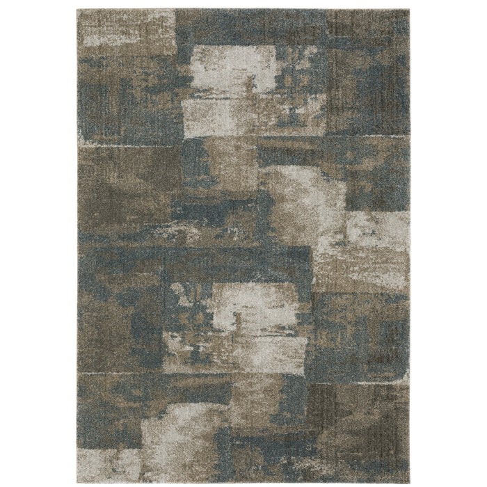 Oriental Weavers Alton 532B9 Teal/ Grey 7'10"" x 10'10"" Indoor Area Rug A532B9240330ST