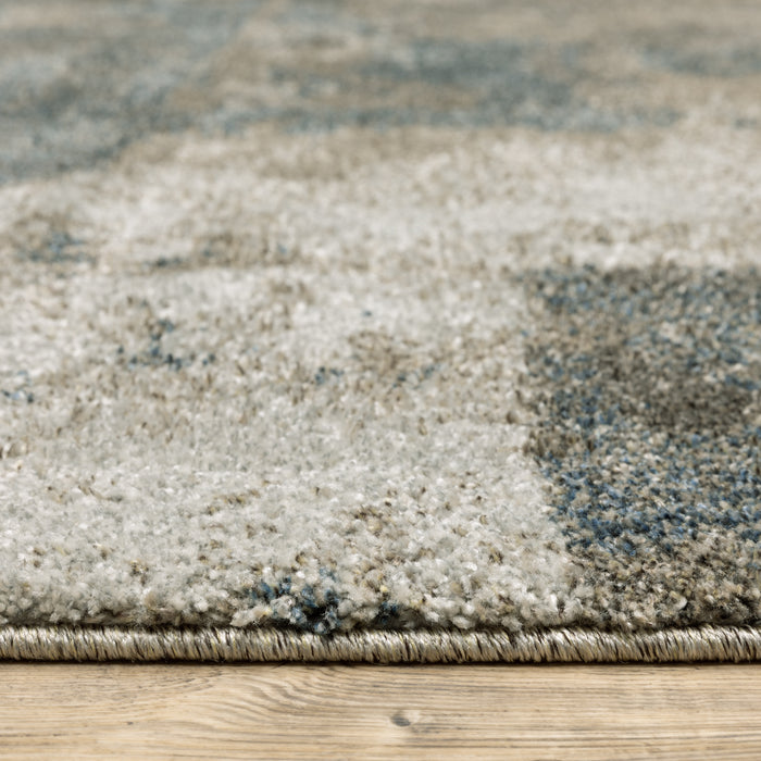 Oriental Weavers Alton 532B9 Teal/ Grey 7'10"" x 10'10"" Indoor Area Rug A532B9240330ST