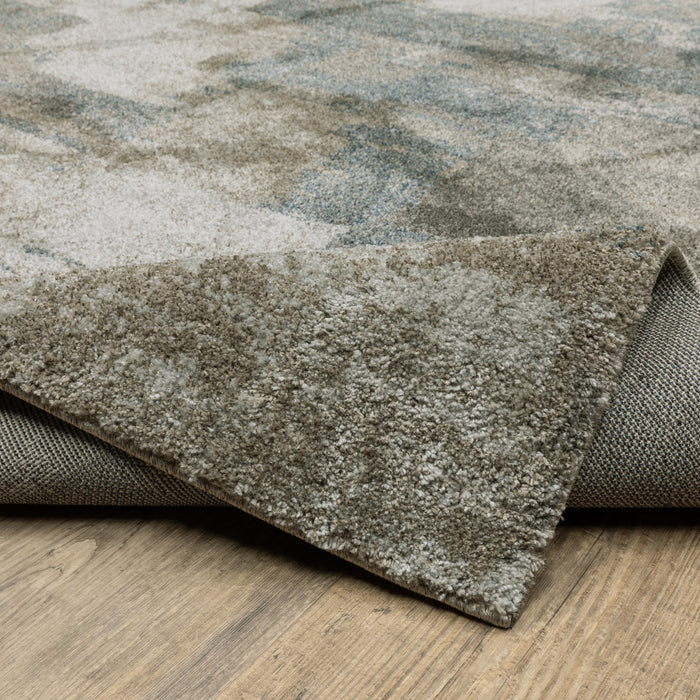 Oriental Weavers Alton 532B9 Teal/ Grey 7'10"" x 10'10"" Indoor Area Rug A532B9240330ST