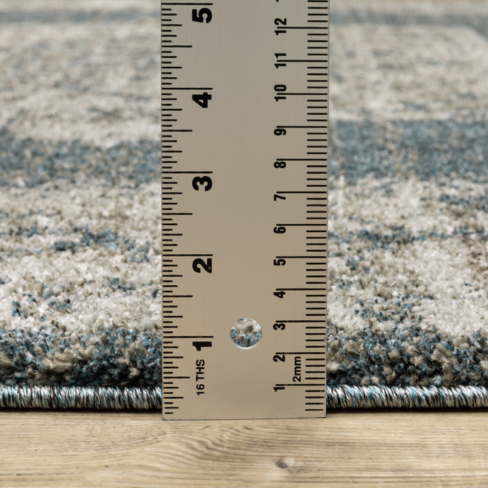 Oriental Weavers Alton 5501B Blue/ Beige 9'10"" x 12'10"" Indoor Area Rug A5501B300390ST