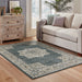 Oriental Weavers Alton 5501B Blue/ Beige 9'10"" x 12'10"" Indoor Area Rug A5501B300390ST