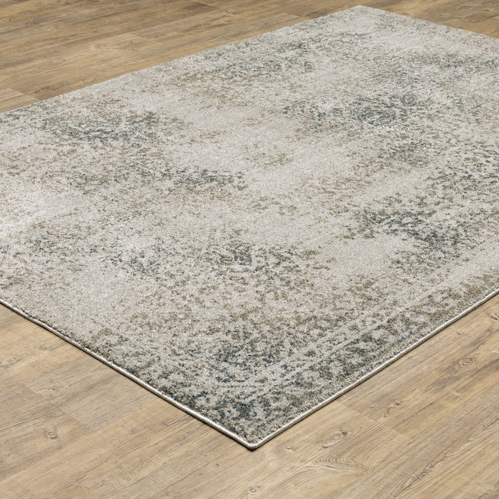 Oriental Weavers Alton 070E9 Grey/ Beige 9'10"" x 12'10"" Indoor Area Rug A070E9300390ST