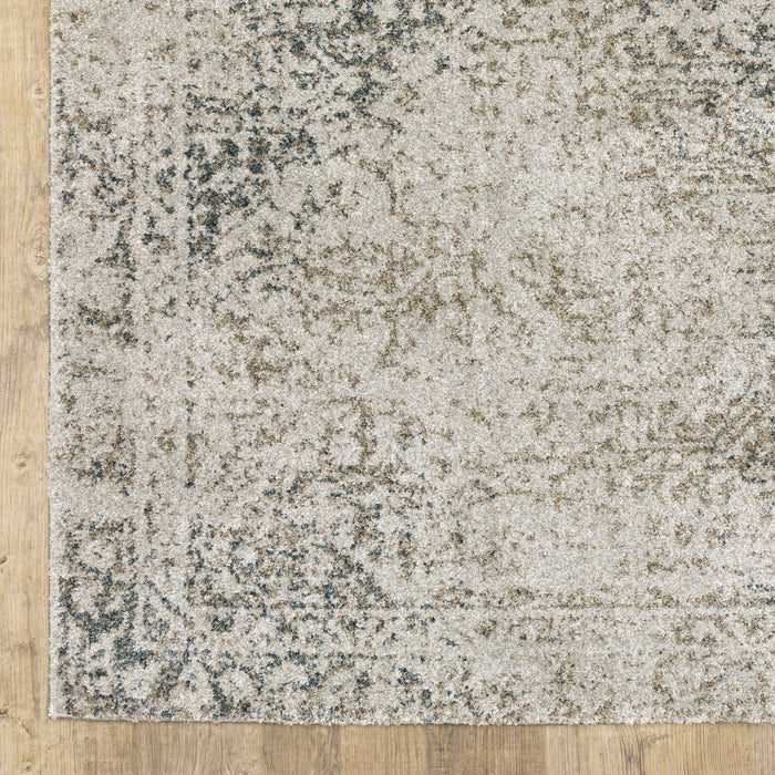 Oriental Weavers Alton 070E9 Grey/ Beige 9'10"" x 12'10"" Indoor Area Rug A070E9300390ST