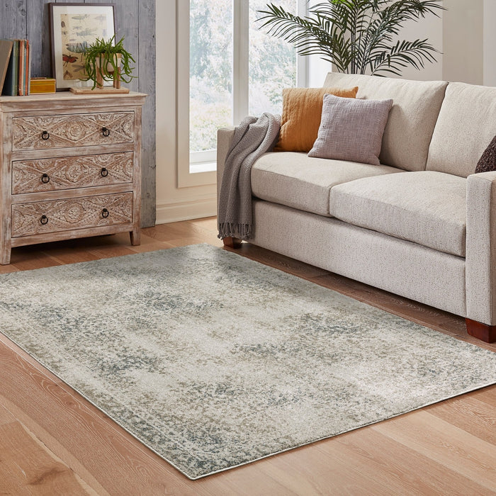 Oriental Weavers Alton 070E9 Grey/ Beige 9'10"" x 12'10"" Indoor Area Rug A070E9300390ST