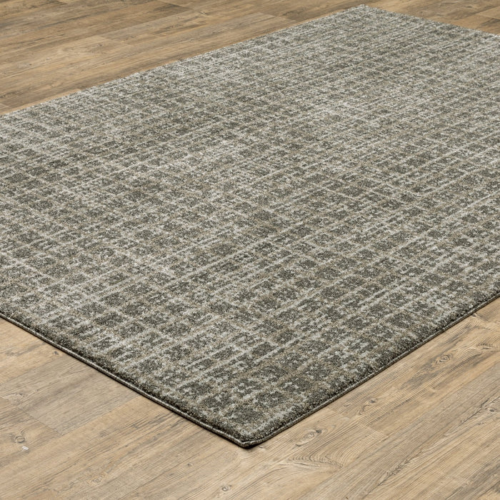 Oriental Weavers Alton 090N9 Grey/ Beige 7'10"" x 10'10"" Indoor Area Rug A090N9240330ST