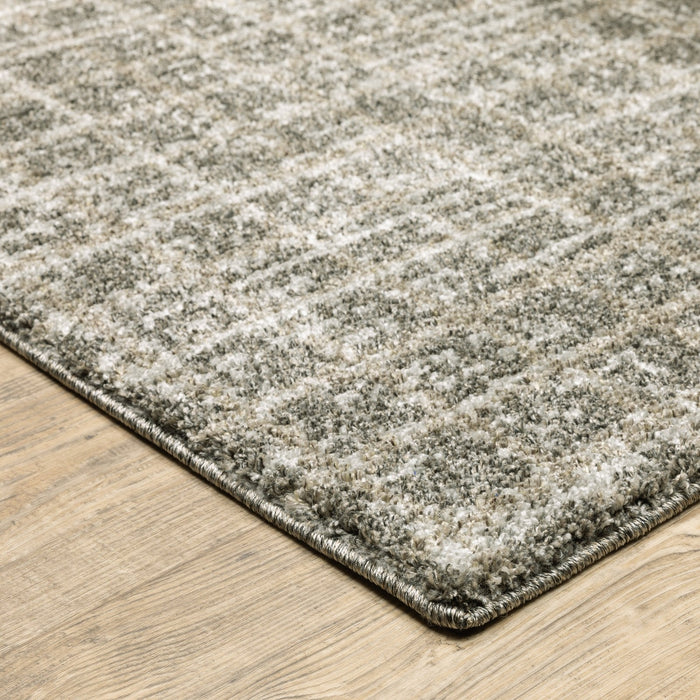 Oriental Weavers Alton 090N9 Grey/ Beige 7'10"" x 10'10"" Indoor Area Rug A090N9240330ST