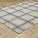 Oriental Weavers Alton 092E9 Grey/ Teal 9'10"" x 12'10"" Indoor Area Rug A092E9300390ST