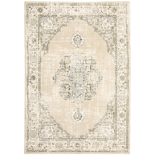 Oriental Weavers Andorra 303D0 Beige/ Ivory 6'7"" x 9'6"" Indoor Area Rug A303D0200300ST