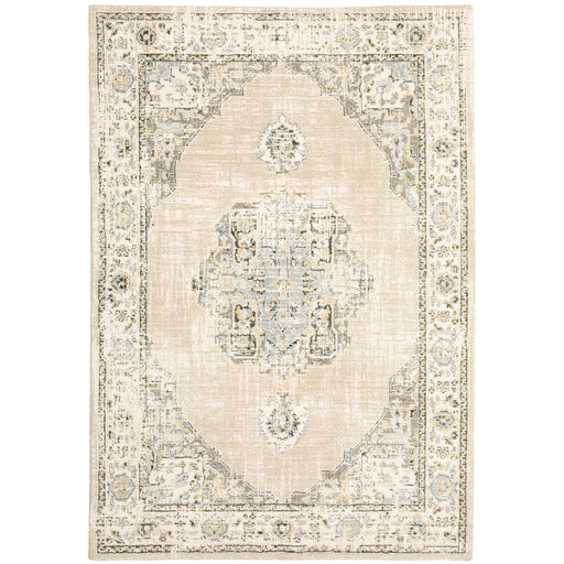 Oriental Weavers Andorra 303D0 Beige/ Ivory 5'3"" x 7'3"" Indoor Area Rug A303D0160230ST