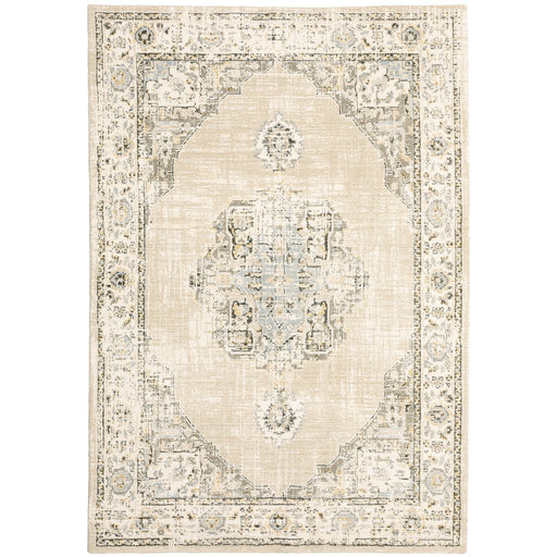 Oriental Weavers Andorra 303D0 Beige/ Ivory 8'6"" x 11'7"" Indoor Area Rug A303D0260370ST