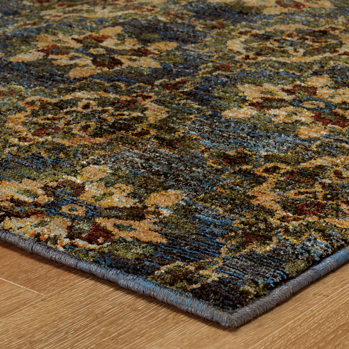 Oriental Weavers Andorra 6883C Blue/ Gold 10' x 13'2"" Indoor Area Rug A6883C305400ST
