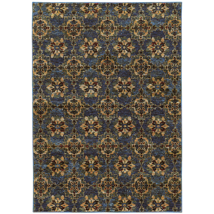 Oriental Weavers Andorra 6883C Blue/ Gold 5'3"" x 7'3"" Indoor Area Rug A6883C160230ST