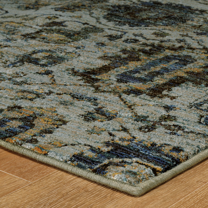 Oriental Weavers Andorra 7120A Blue/ Navy 5'3"" x 7'3"" Indoor Area Rug A7120A160230ST