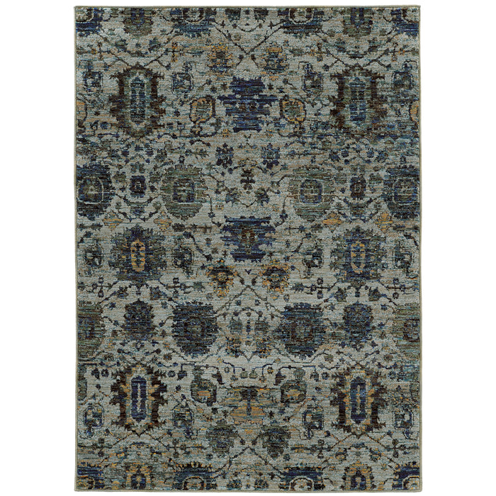 Oriental Weavers Andorra 7120A Blue/ Navy 10' x 13'2"" Indoor Area Rug A7120A305400ST