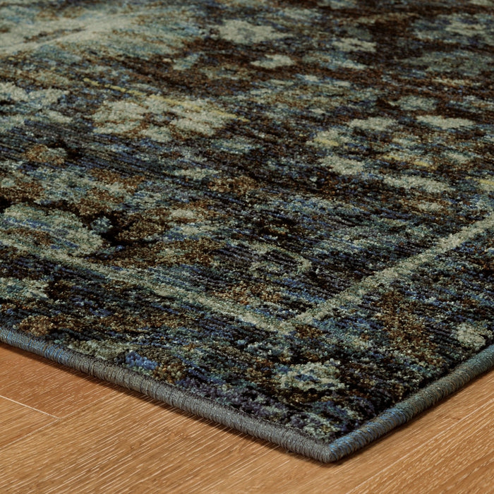 Oriental Weavers Andorra 7124A Navy/ Blue 5'3"" x 7'3"" Indoor Area Rug A7124A160230ST