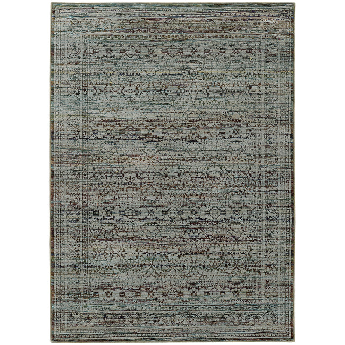 Oriental Weavers Andorra 7127A Blue/ Purple 7'10"" x 10'10"" Indoor Area Rug A7127A240343ST