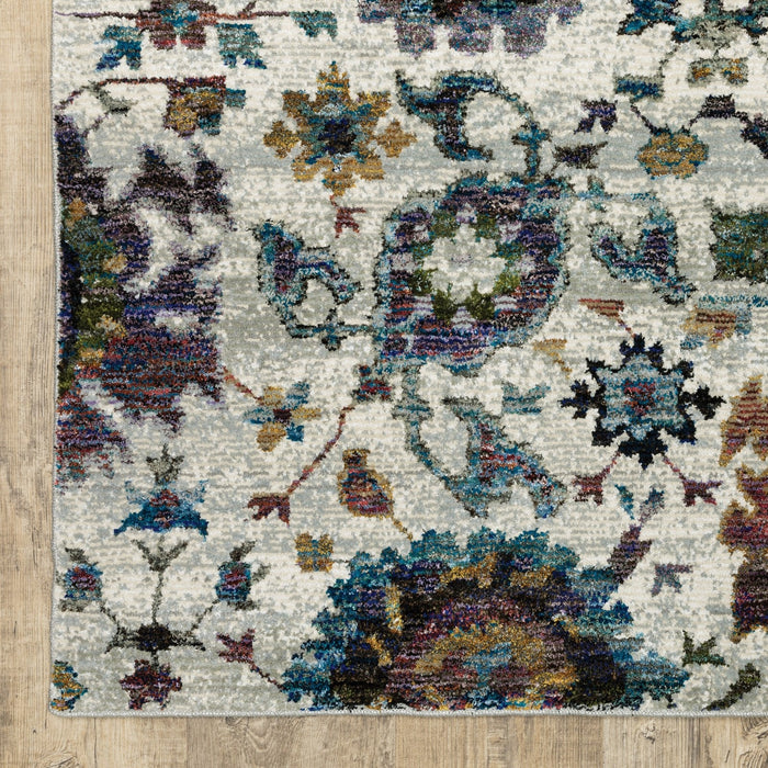 Oriental Weavers Andorra 7129A Stone/ Multi 10' x 13'2"" Indoor Area Rug A7129A305400ST