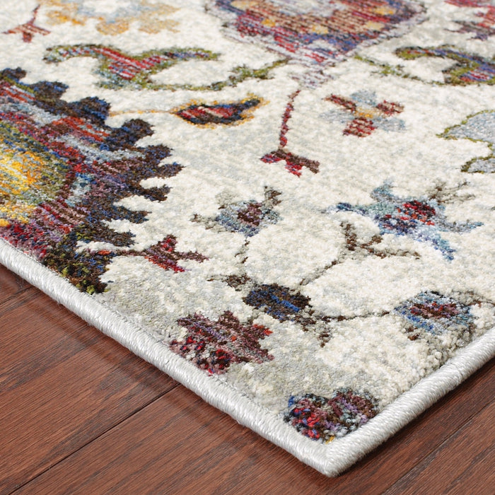 Oriental Weavers Andorra 7129A Stone/ Multi 10' x 13'2"" Indoor Area Rug A7129A305400ST