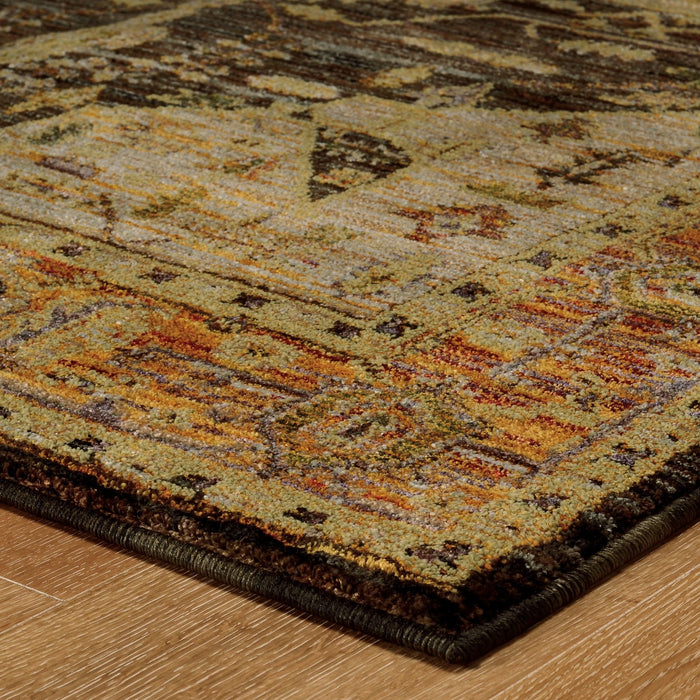 Oriental Weavers Andorra 7138B Gold/ Brown 5'3"" x 7'3"" Indoor Area Rug A7138B160230ST