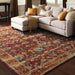 Oriental Weavers Andorra 7154A Red/ Gold 10' x 13'2"" Indoor Area Rug A7154A305400ST