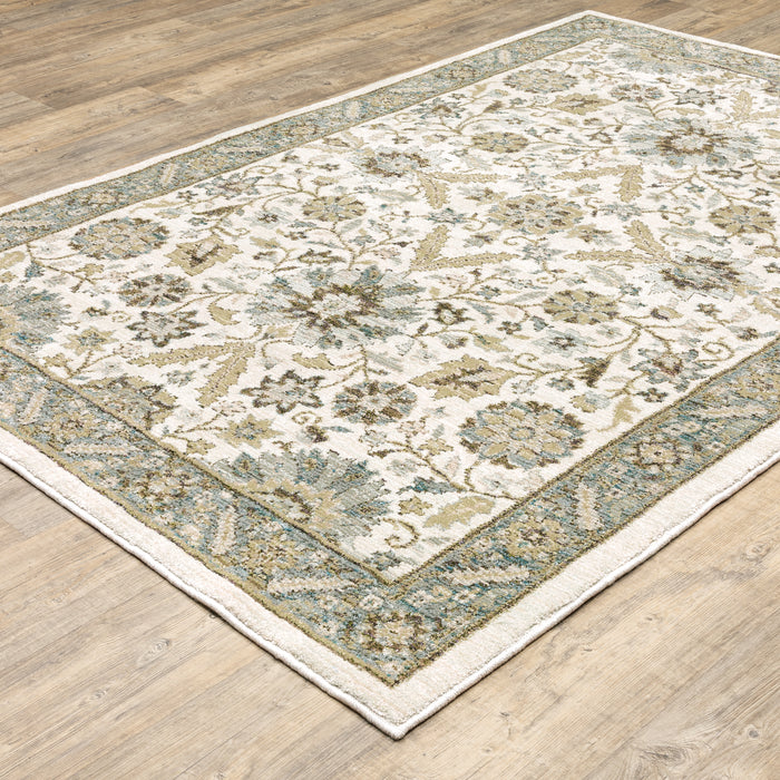 Oriental Weavers Andorra 8918I Stone/ Ivory 6'7"" x 9'6"" Indoor Area Rug A8918I200300ST