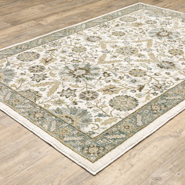 Oriental Weavers Andorra 8918I Stone/ Ivory 10' x 13'2"" Indoor Area Rug A8918I305400ST