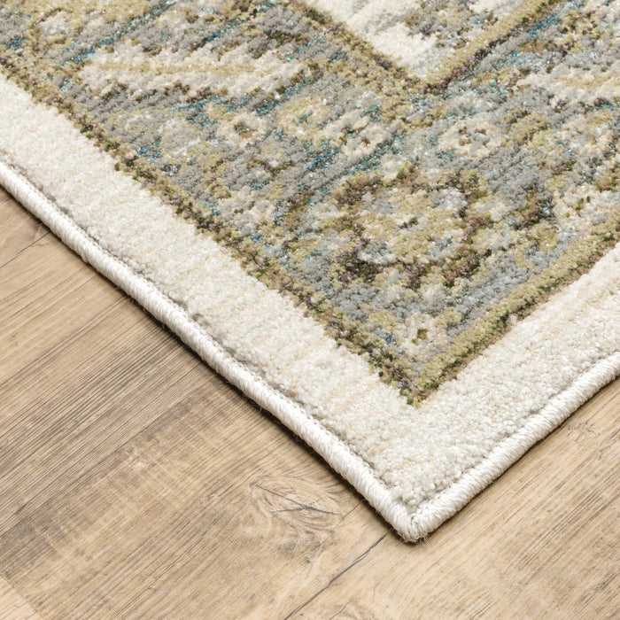 Oriental Weavers Andorra 8918I Stone/ Ivory 10' x 13'2"" Indoor Area Rug A8918I305400ST