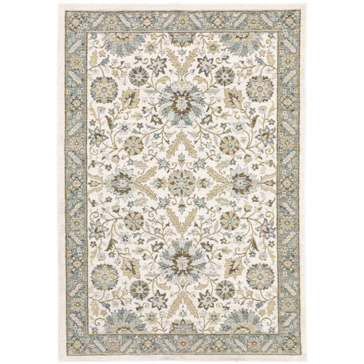 Oriental Weavers Andorra 8918I Stone/ Ivory 6'7"" x 9'6"" Indoor Area Rug A8918I200300ST