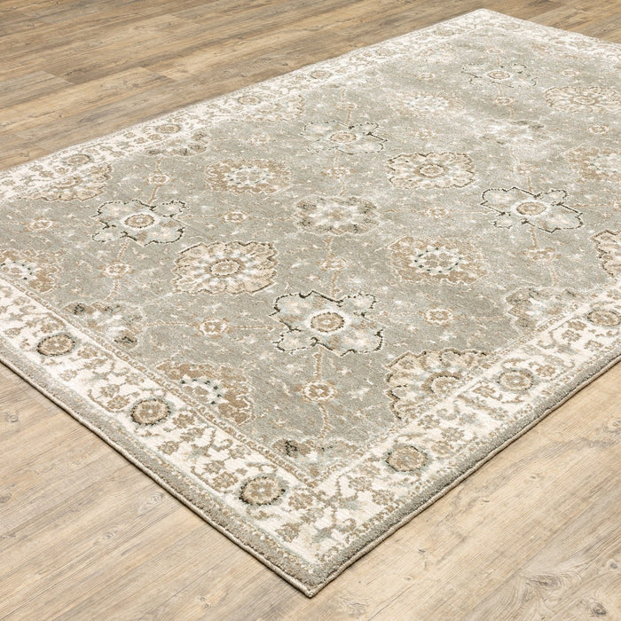 Oriental Weavers Andorra 8929H Grey/ Ivory 5'3"" x 7'3"" Indoor Area Rug A8929H160230ST
