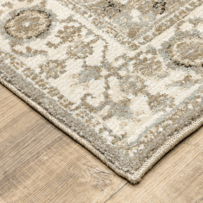 Oriental Weavers Andorra 8929H Grey/ Ivory 10' x 13'2"" Indoor Area Rug A8929H305400ST