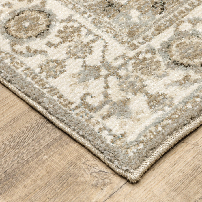 Oriental Weavers Andorra 8929H Grey/ Ivory 5'3"" x 7'3"" Indoor Area Rug A8929H160230ST