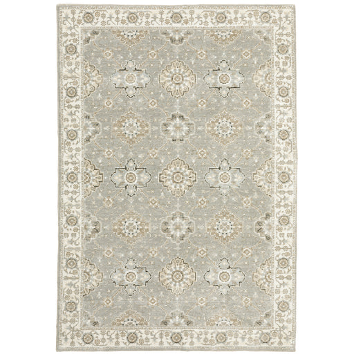 Oriental Weavers Andorra 8929H Grey/ Ivory 6'7"" x 9'6"" Indoor Area Rug A8929H200300ST
