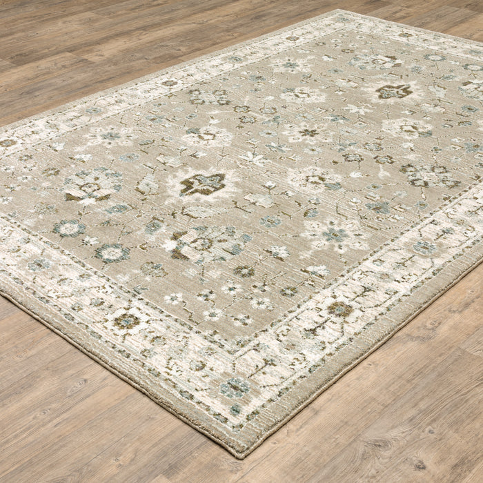 Oriental Weavers Andorra 8930L Beige/ Ivory 5'3"" x 7'3"" Indoor Area Rug A8930L160230ST