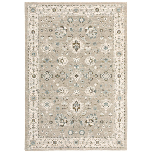 Oriental Weavers Andorra 8930L Beige/ Ivory 6'7"" x 9'6"" Indoor Area Rug A8930L200300ST