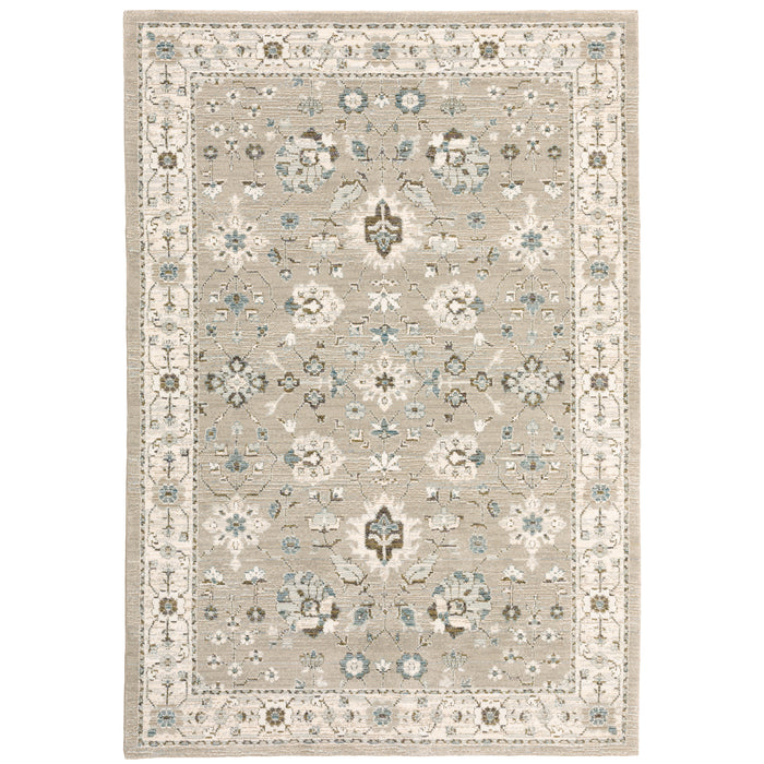 Oriental Weavers Andorra 8930L Beige/ Ivory 10' x 13'2"" Indoor Area Rug A8930L305400ST