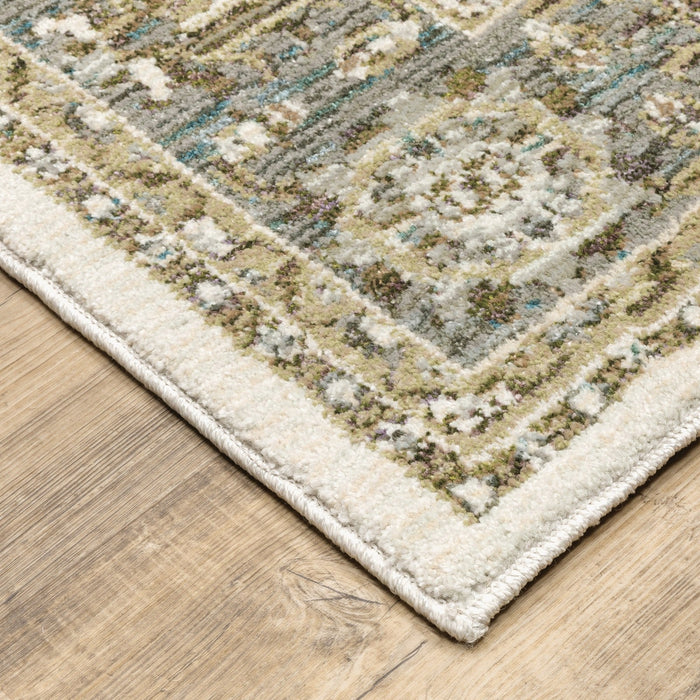 Oriental Weavers Andorra 9537P Ivory/ Grey 10' x 13'2"" Indoor Area Rug A9537P305400ST