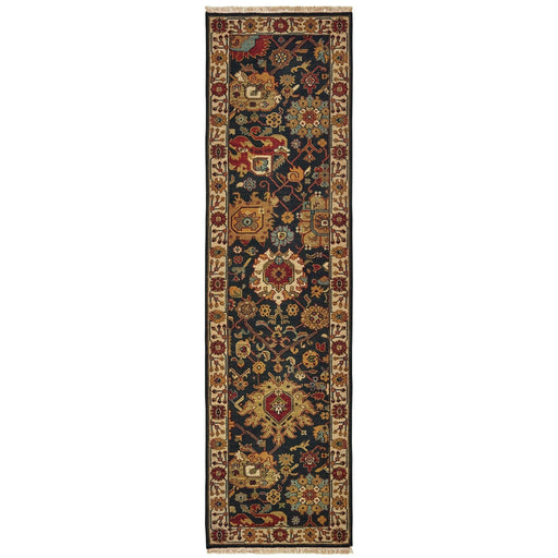 Oriental Weavers Angora 12302 Black/ Ivory 2'6"" x 10' Indoor Area Rug A12302076305ST