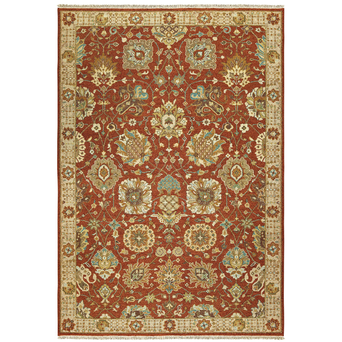 Oriental Weavers Angora 12303 Rust/ Ivory 6' x 9' Indoor Area Rug A12303183275ST